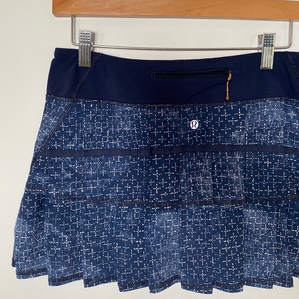 EUC Lululemon Pacesetter 8 Navy Sashiko Cross Inkwell